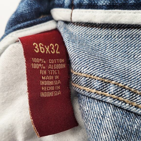 Vintage Perry Ellis Premium Denim Blue Jeans 5-Pockets Zip Fly Men's Size 36X32 - Picture 6 of 7